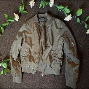 Olive Green Bomber Jacket